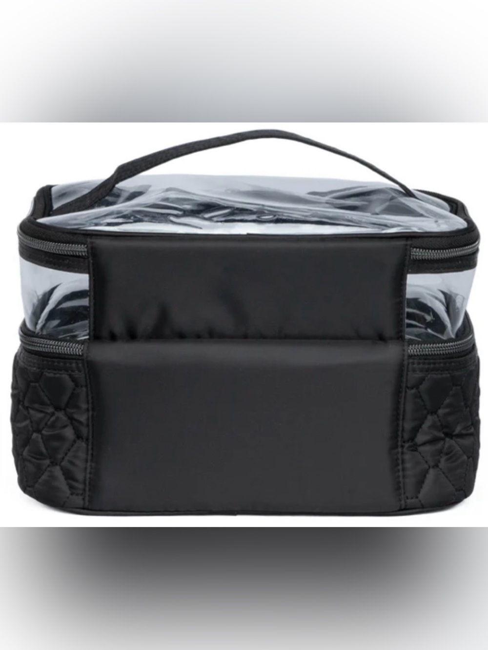 Whoosh Quilted Clear Top Cosmetic Case. Black. NWT - Picture 4 of 10